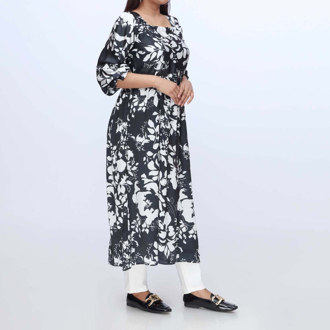 1PC-Digital Printed Shamoz Silk Shirt PW3007