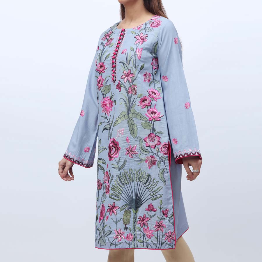 1PC- Embroidered Khaddar Shirt PW3055