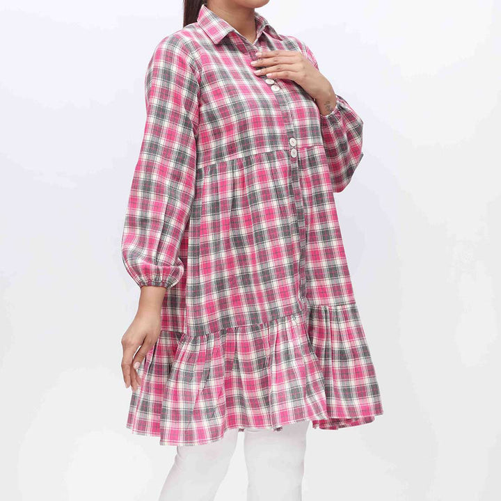 1PC- Flannel Checkered Shirt PW3082