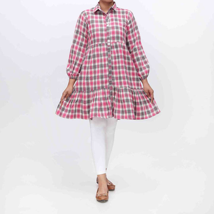 1PC- Flannel Checkered Shirt PW3082