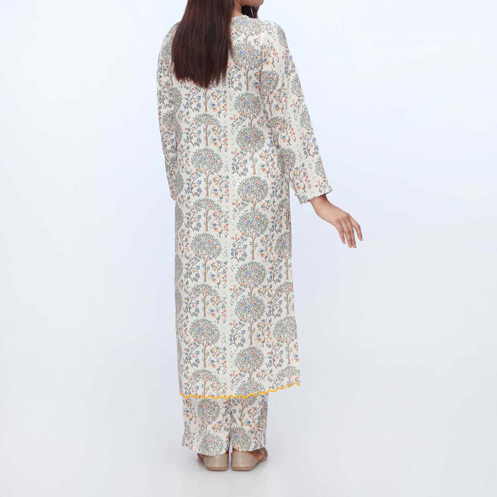 2PC-Printed Grip Silk Shirt & Trouser PW3096