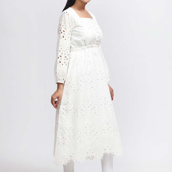 1PC- Embroidered Chikankari Shirt PW3140