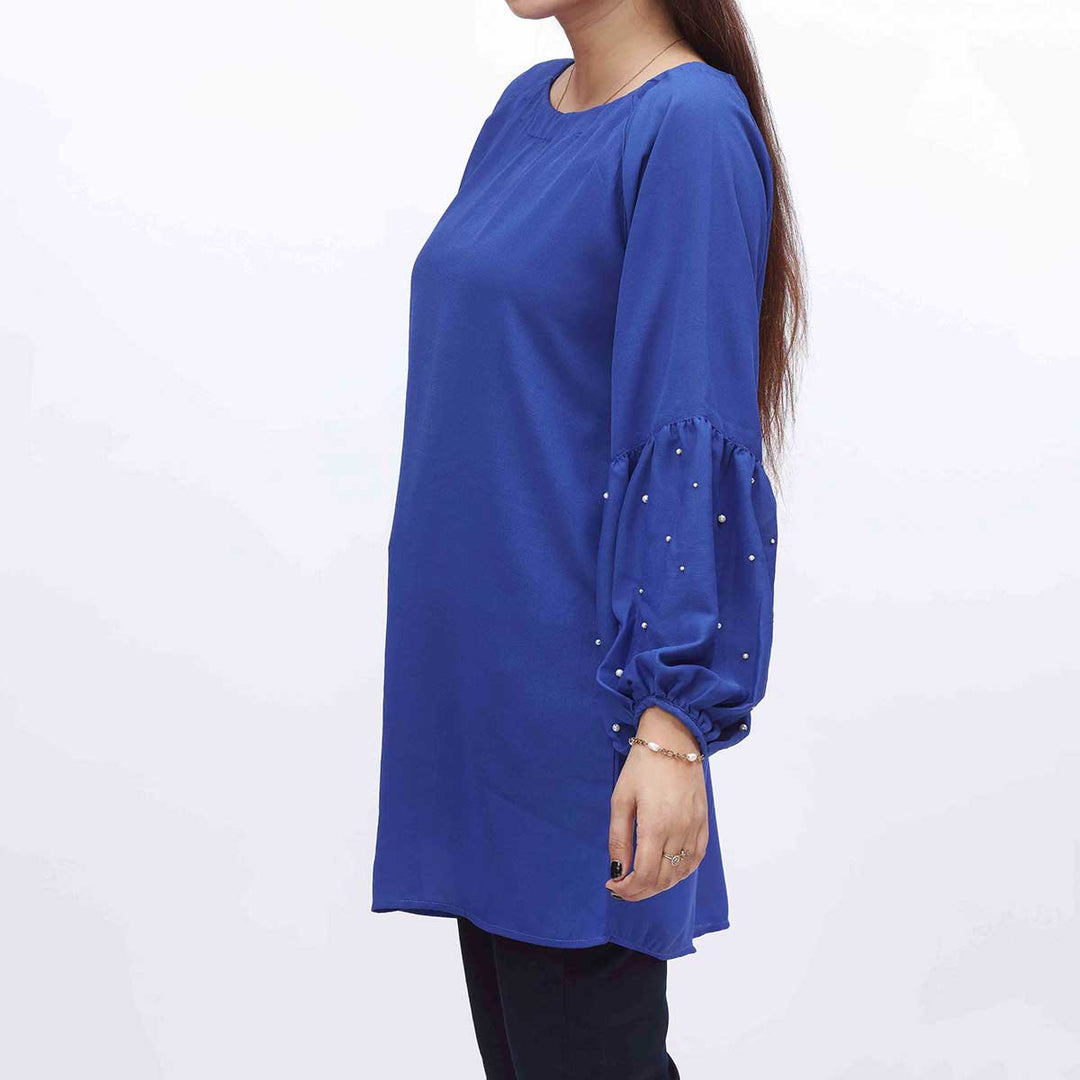 1PC- Embellished Georget Top PW3174