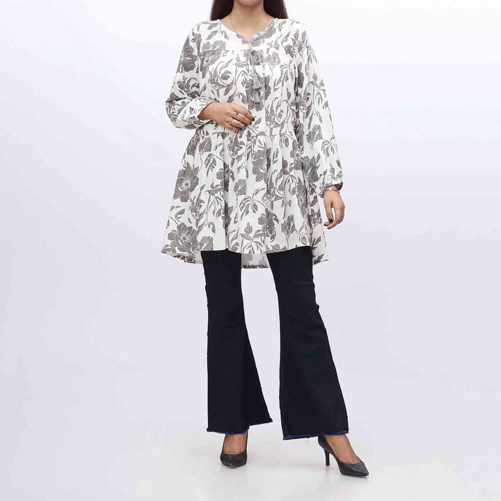 1PC- Printed Flannel Top PW3210