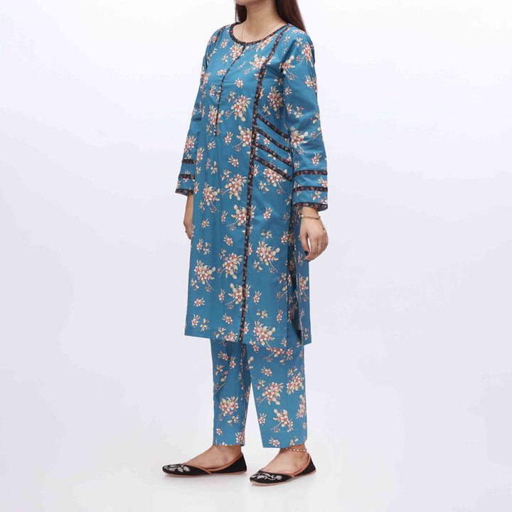 2PC- Digital Printed Khaddar Shirt & Trouser PW3267