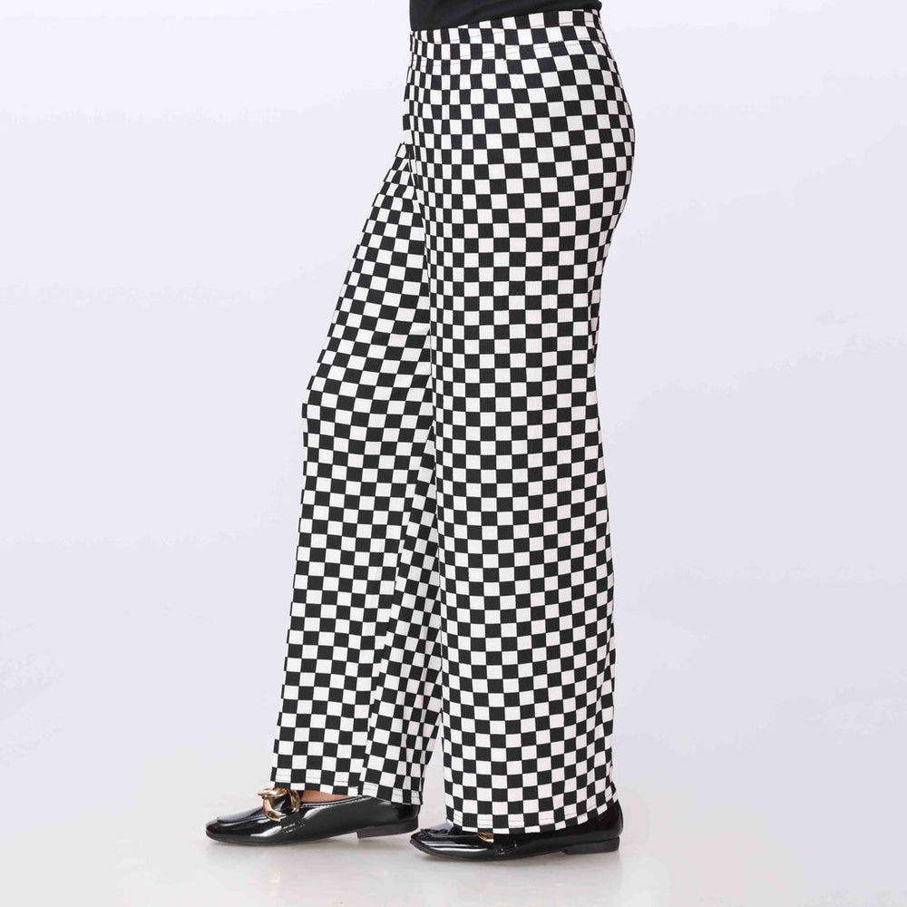 Blkwht Printed jersey Straight Trouser PW3558