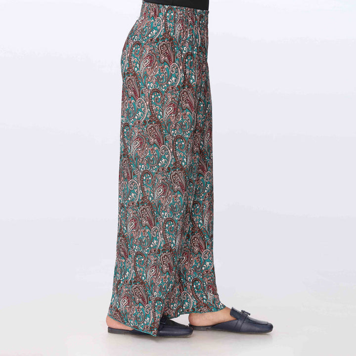 Green Printed jersey Straight Trouser PW3570