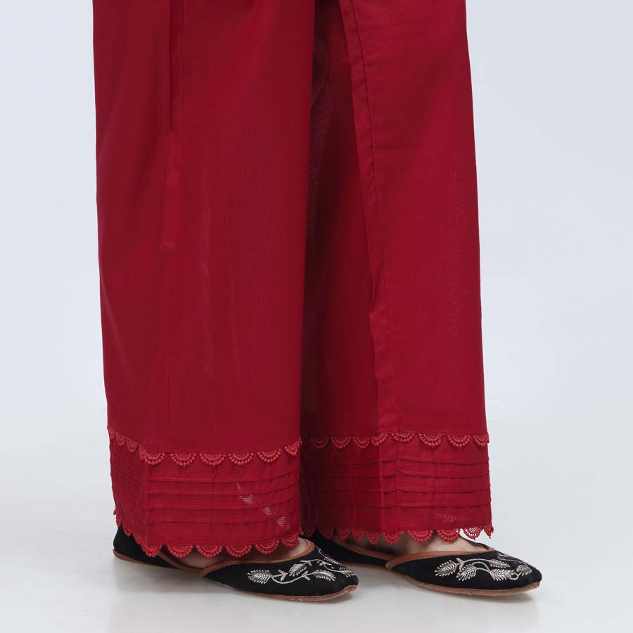 Maroon Striper Broshia Straight Fit Trouser PW3622