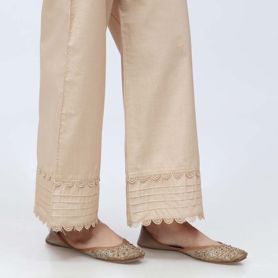 Beige Striper Broshia Straight Fit Trouser PW3622