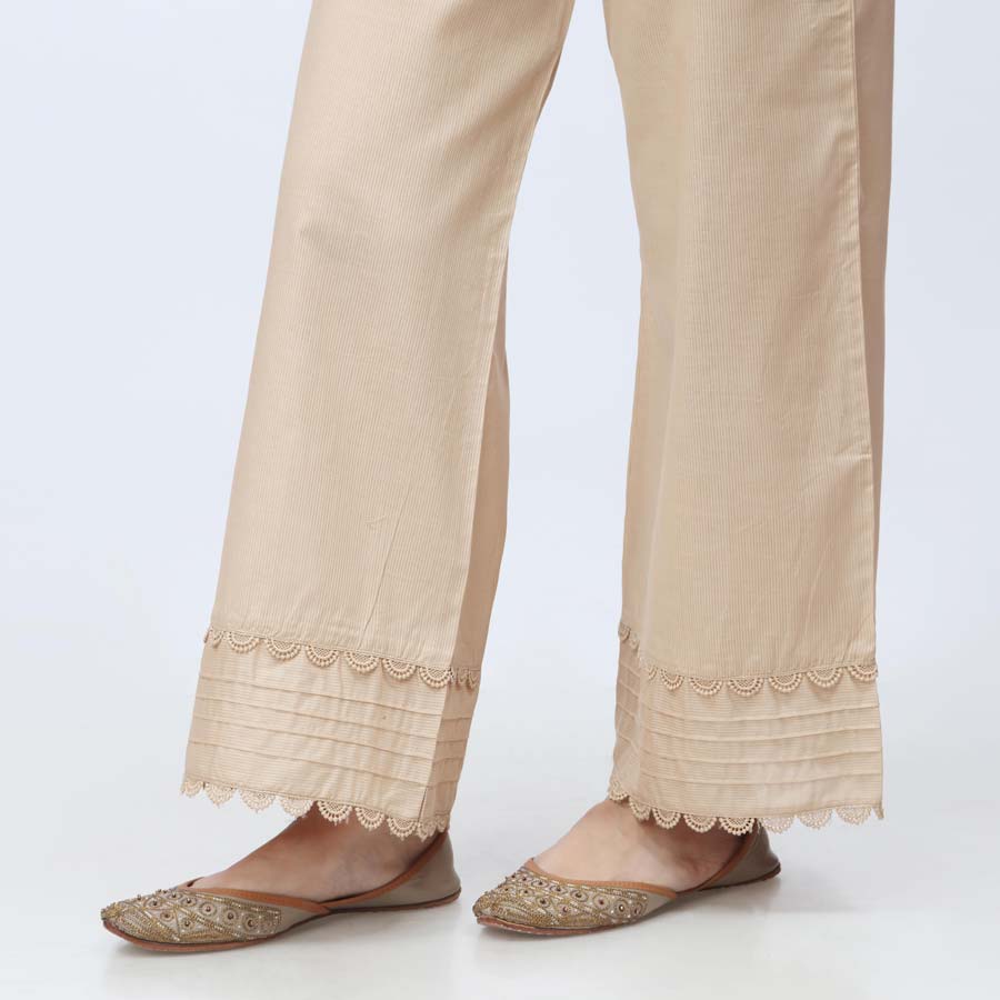 Beige Striper Broshia Straight Fit Trouser PW3622