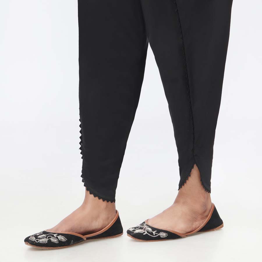 Black Cambric Tulip Shalwar PW3656