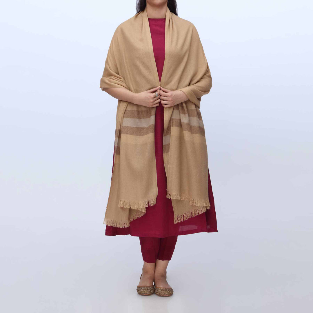 Khaki Winter Stole PW3729