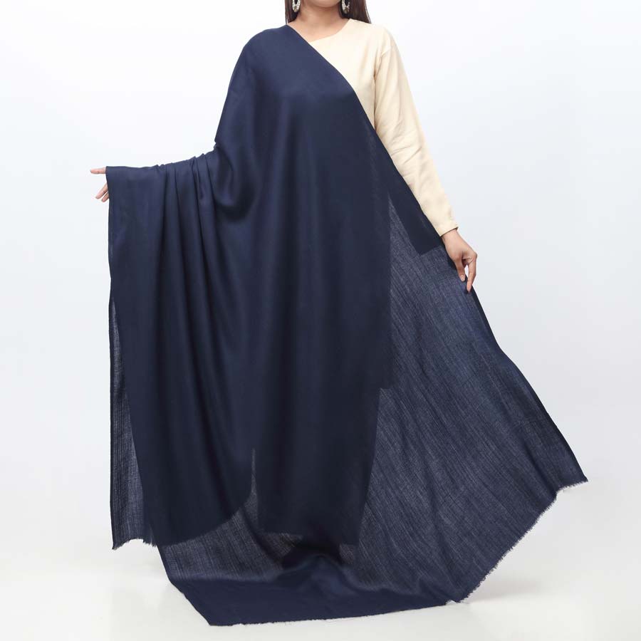 Blue Plain Shawl PW3735