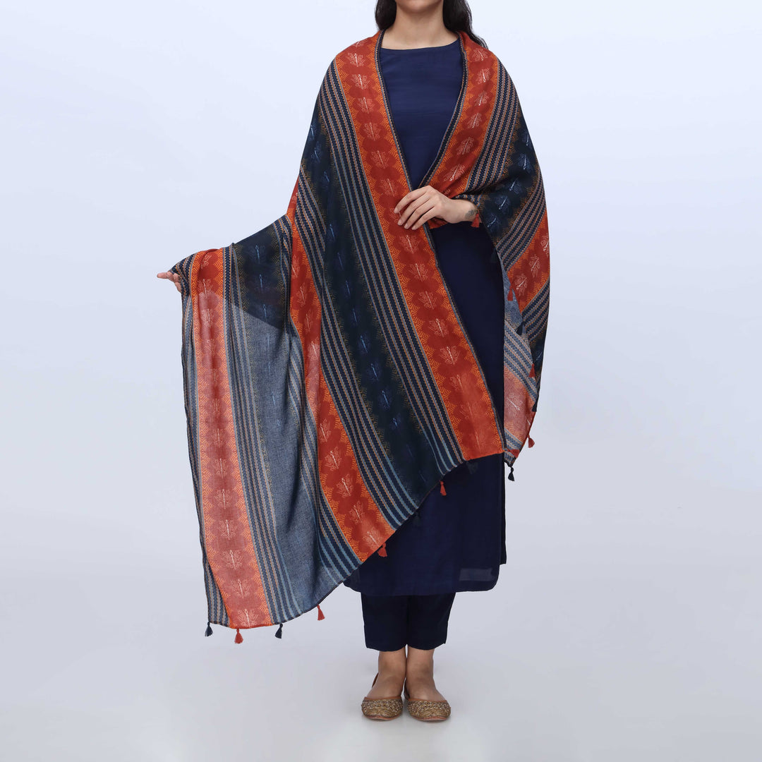 Rust Digital Printed Dupatta PW3777