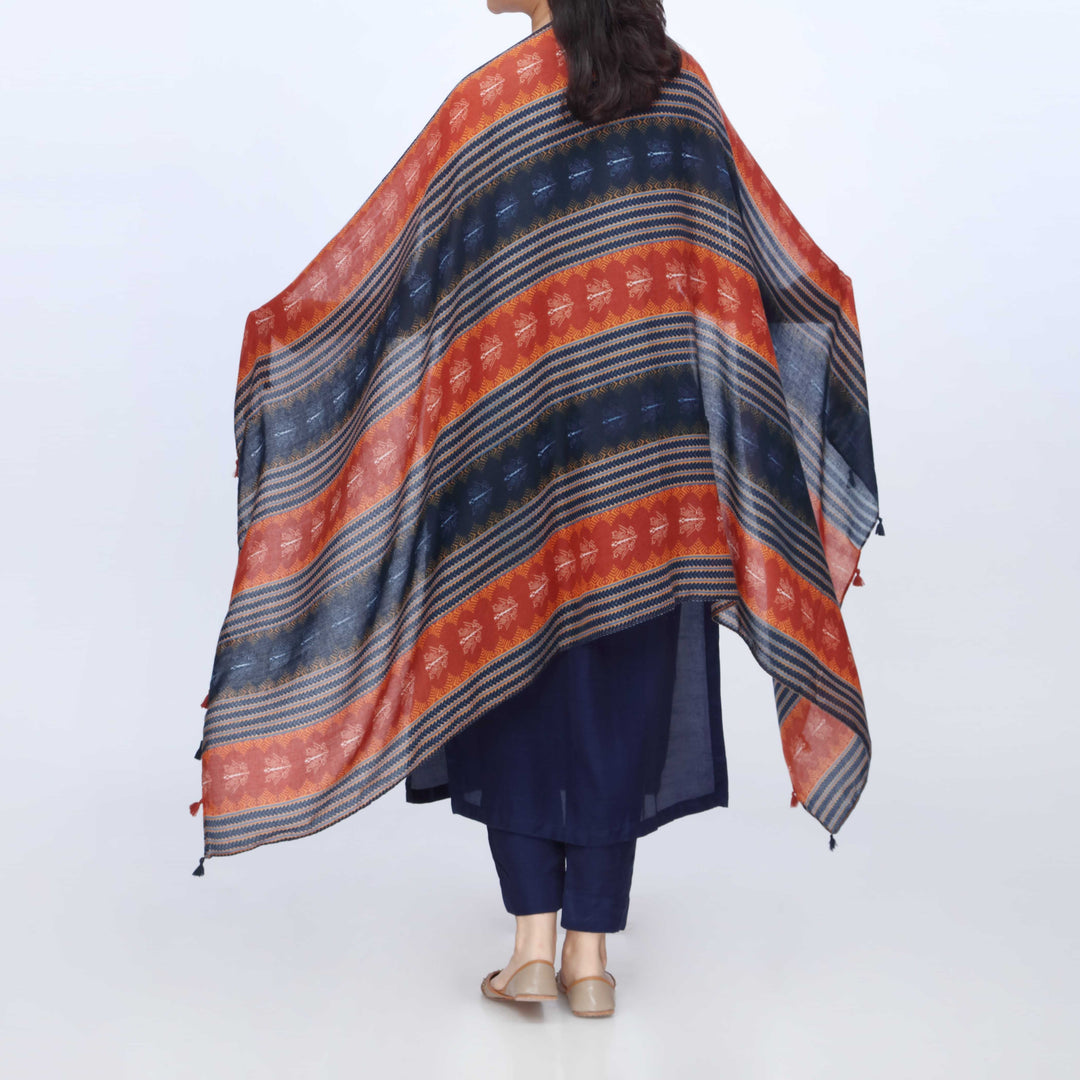 Rust Digital Printed Dupatta PW3777