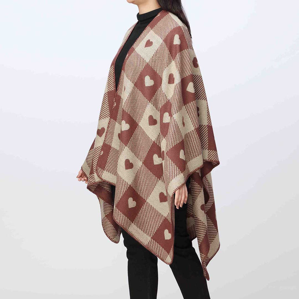 Maroon Cape Shawl PW3841