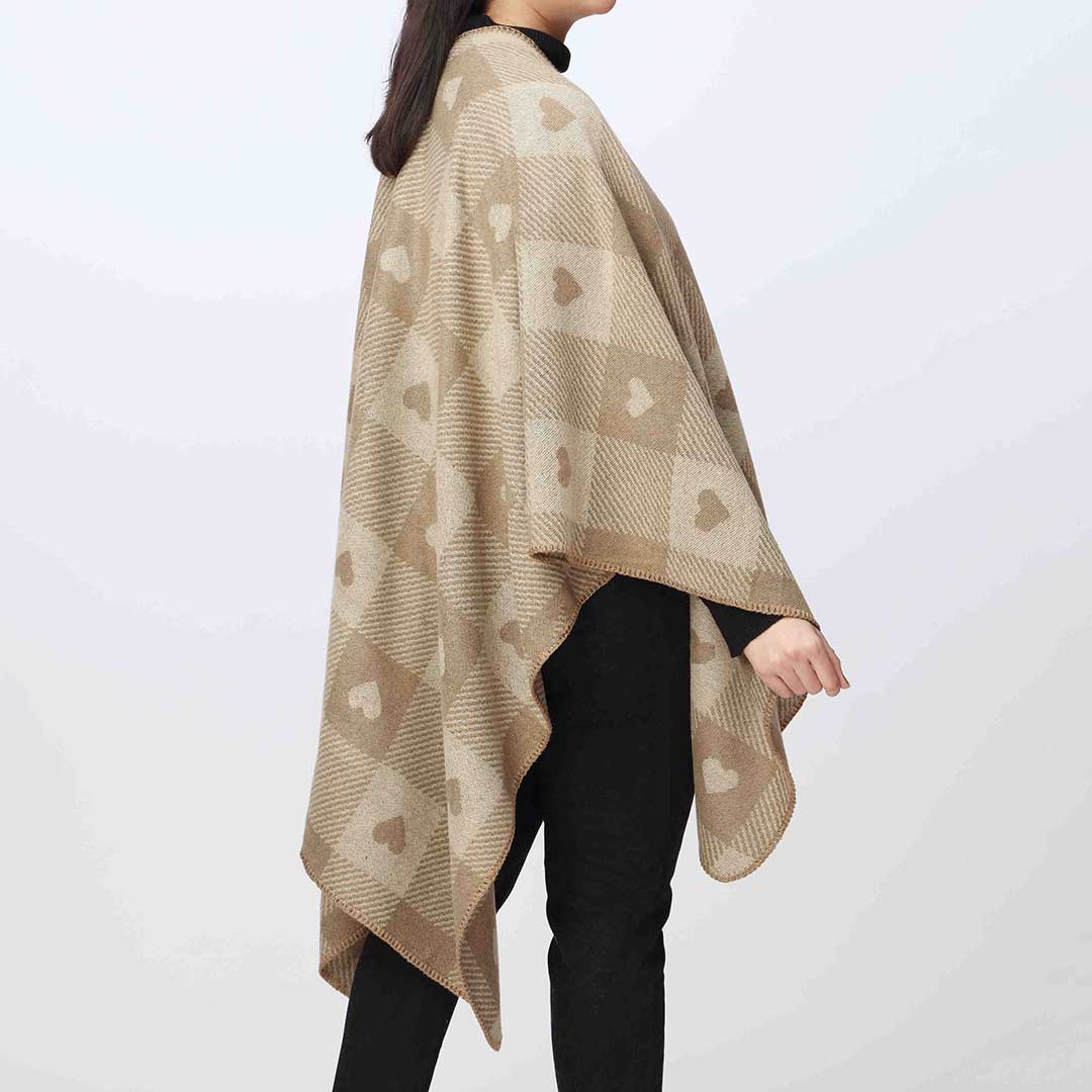 Khaki Cape Shawl PW3841