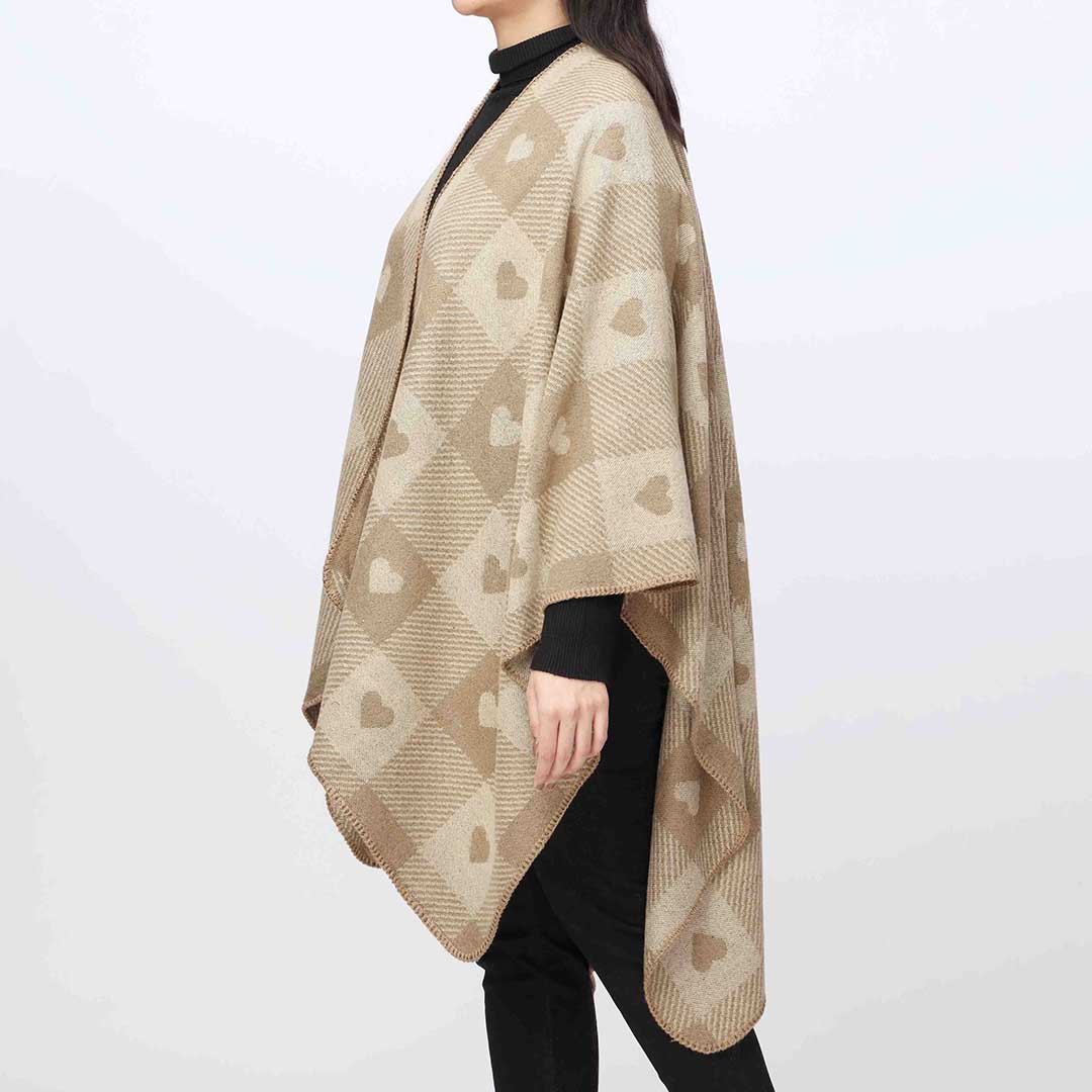 Khaki Cape Shawl PW3841