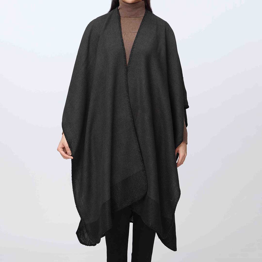 Black Cape Shawl PW3843