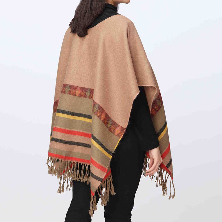 Khaki Cape Shawl PW3877