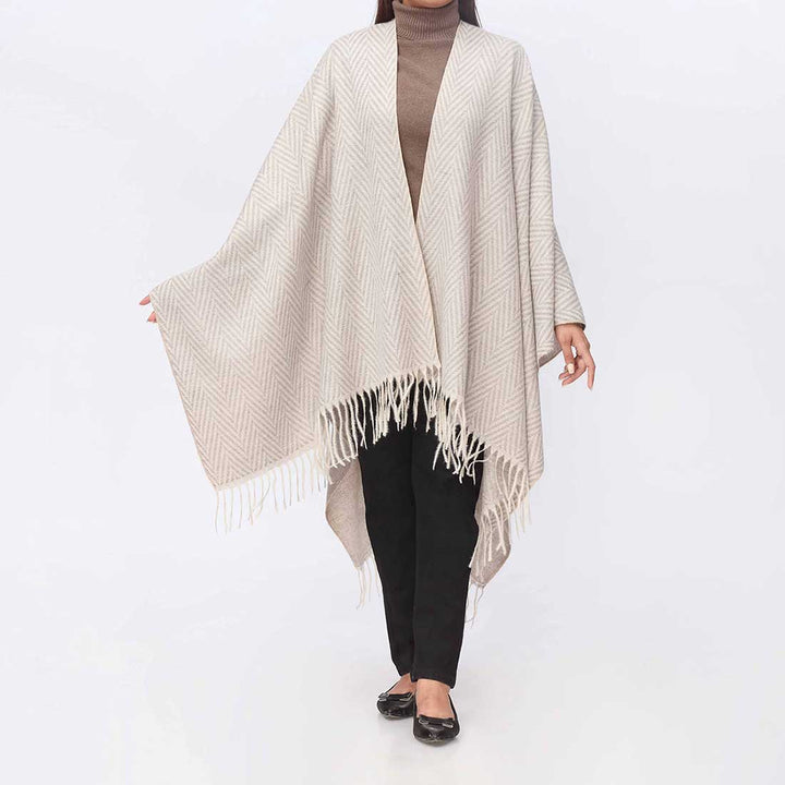 Grey Cape Shawl PW3882