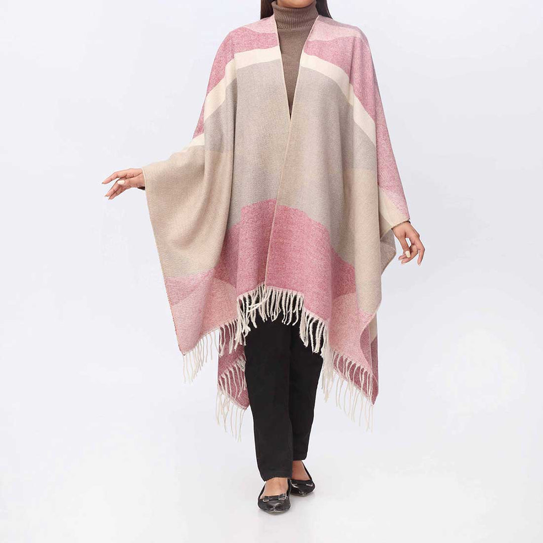 Maroon Cape Shawl PW3884