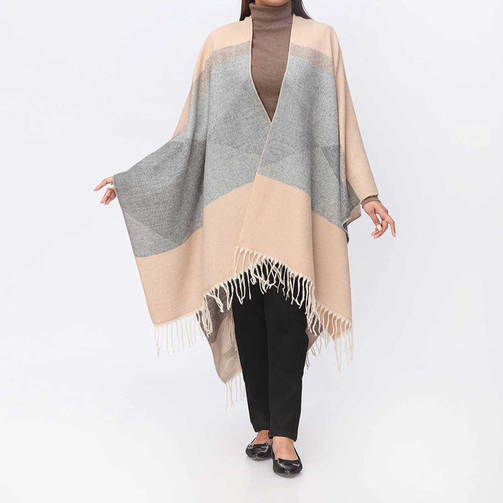 Grey Cape Shawl PW3884