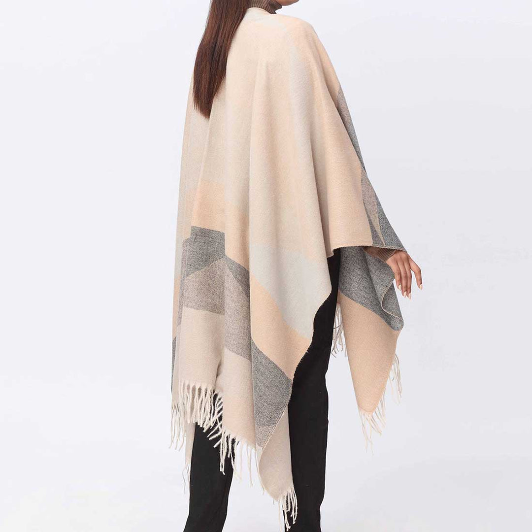 Grey Cape Shawl PW3884