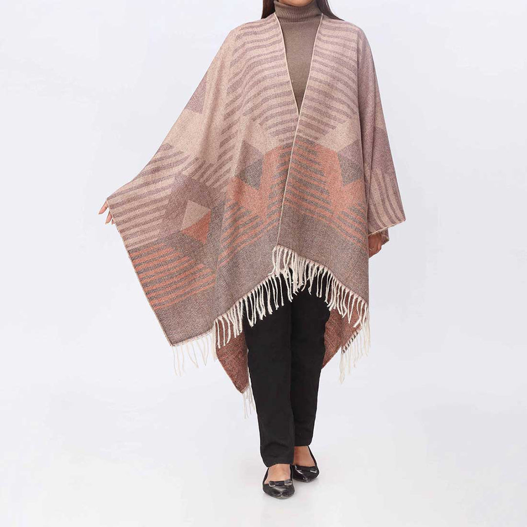 Orange Cape Shawl PW3887