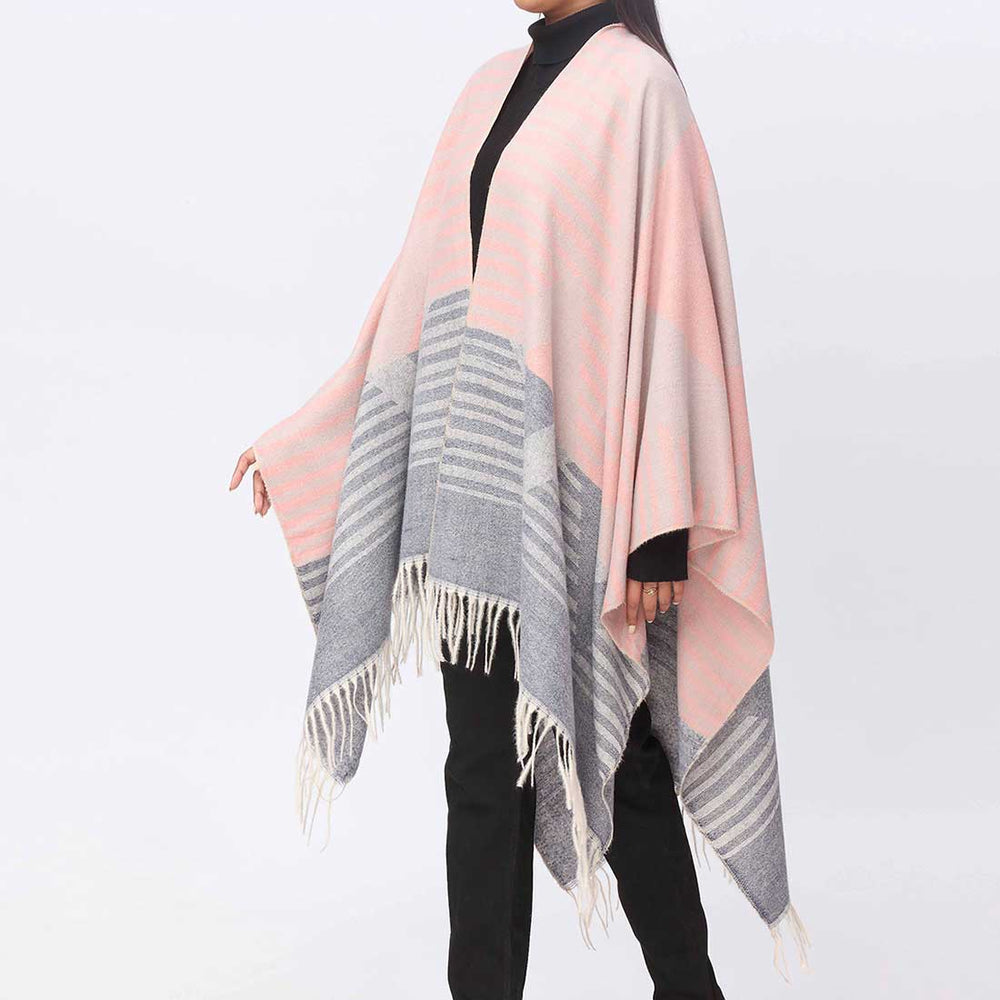 Navy Cape Shawl PW3887