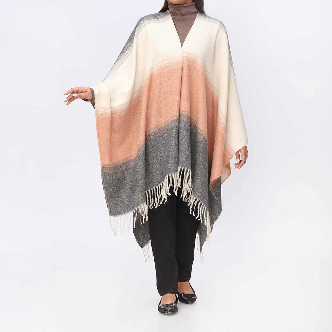 Orange Cape Shawl PW3888