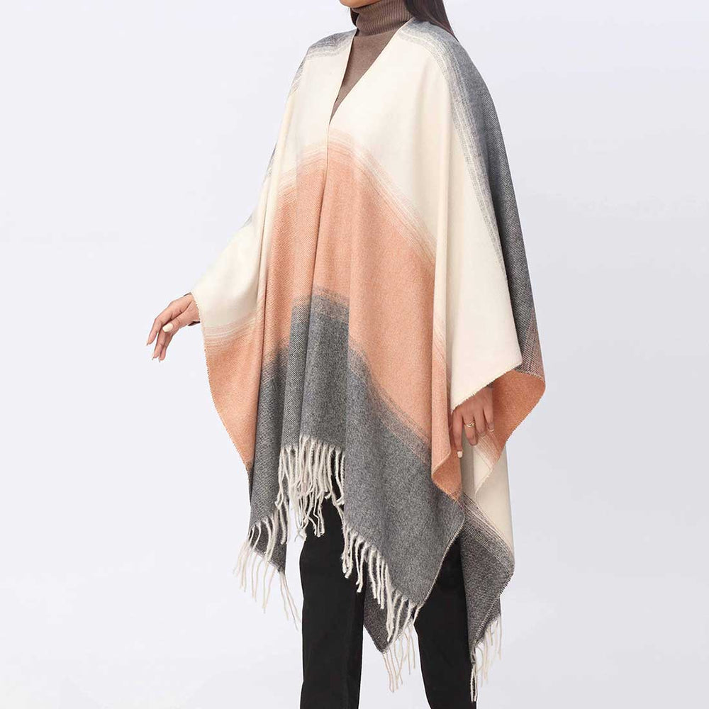 Orange Cape Shawl PW3888