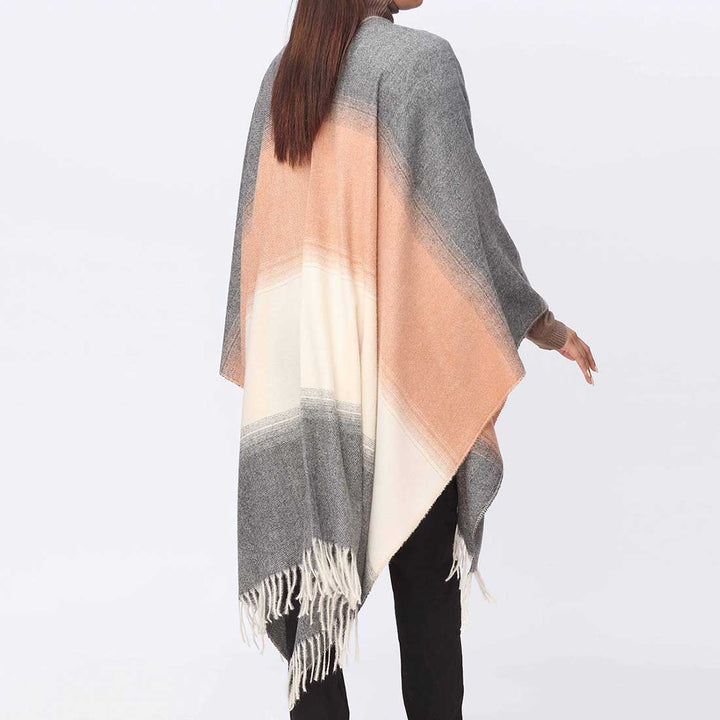 Orange Cape Shawl PW3888