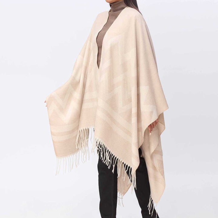 Khaki Cape Shawl PW3889