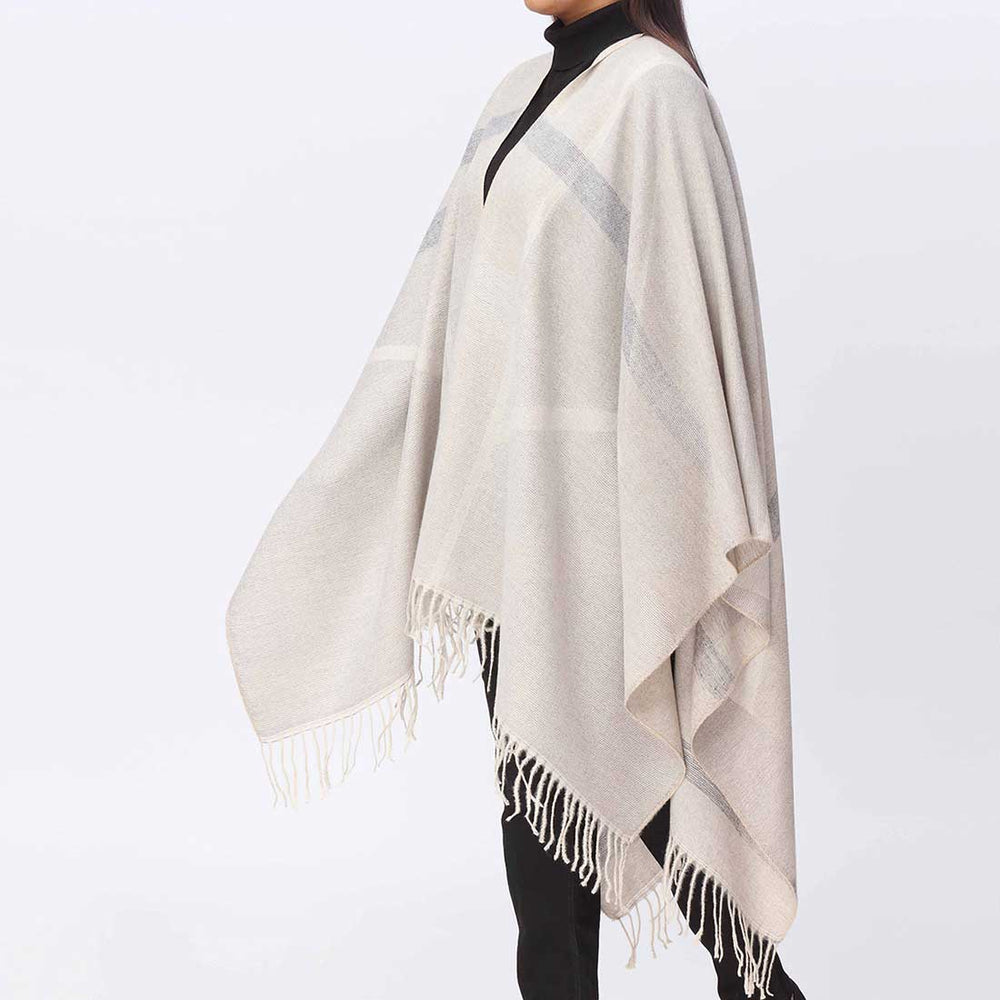 Grey Cape Shawl PW3890