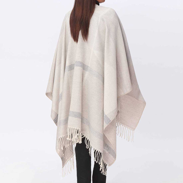 Grey Cape Shawl PW3890