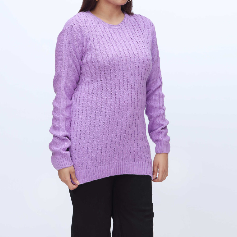 Purple Mid Length Cardigan PW3901