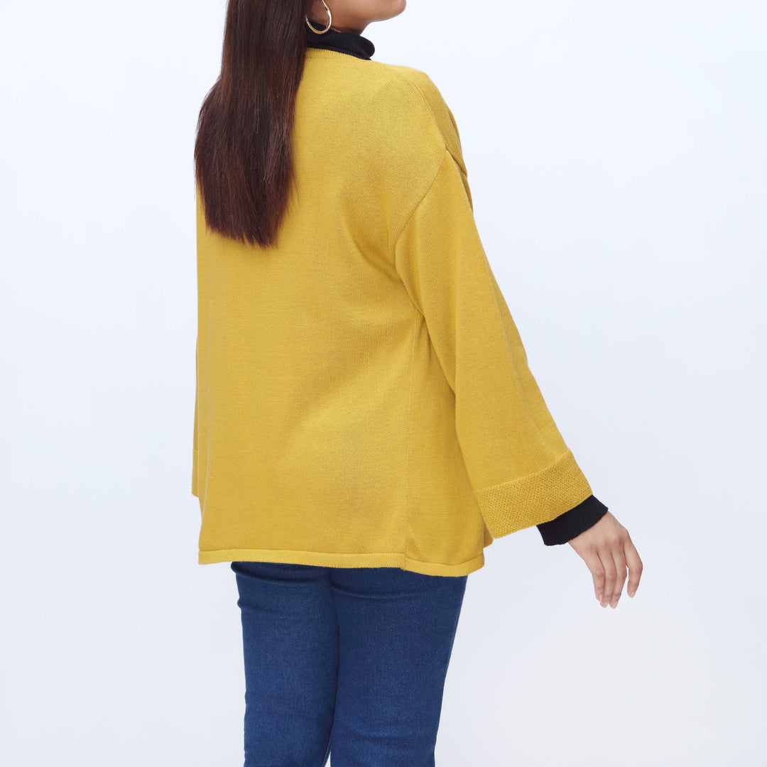 Mustard Mid Length Cardigan PW3908