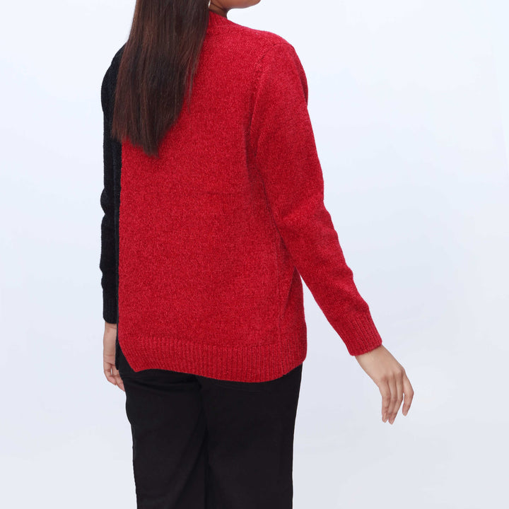 Red Mid Length Cardigan PW3916