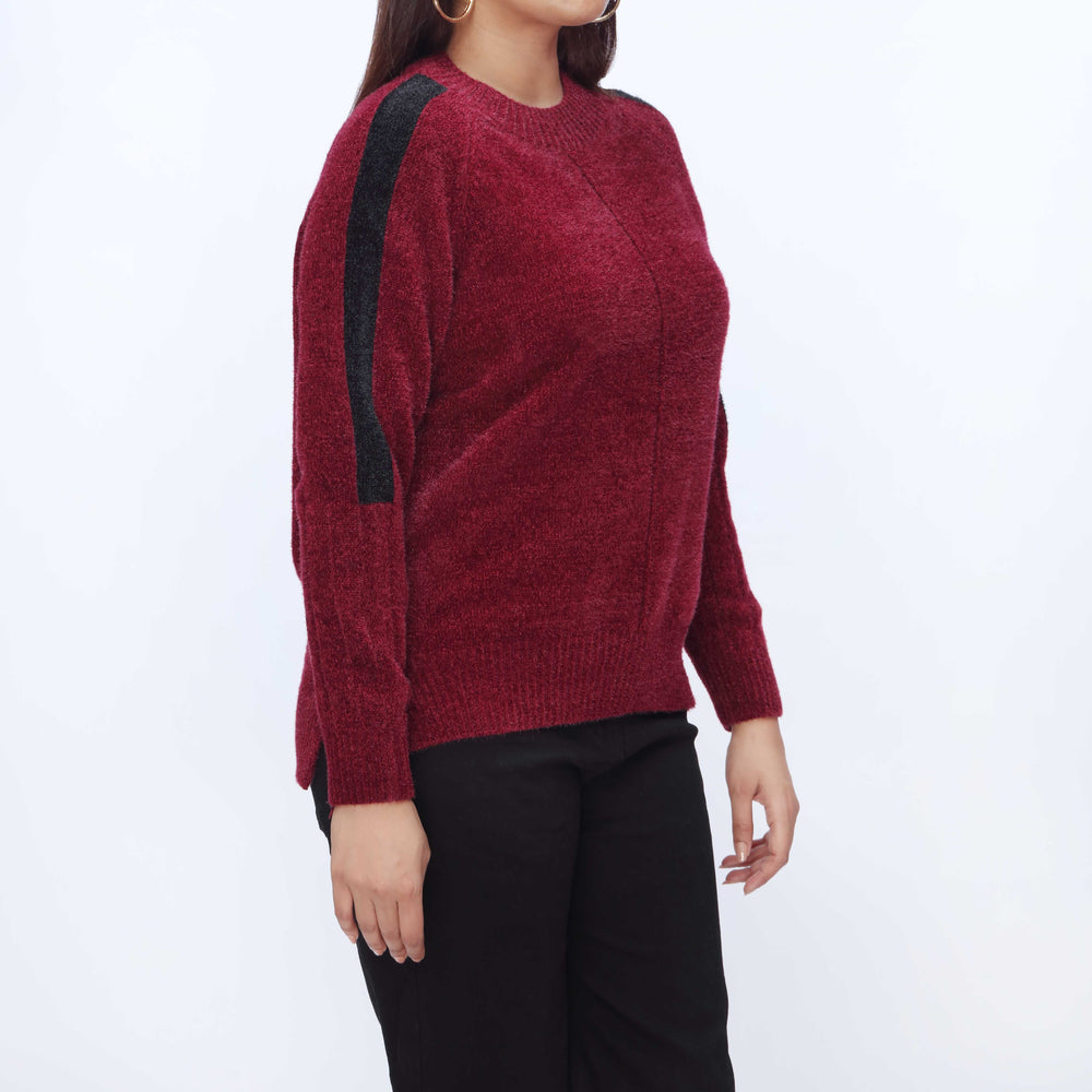 Maroon Mid Length Cardigan PW3931