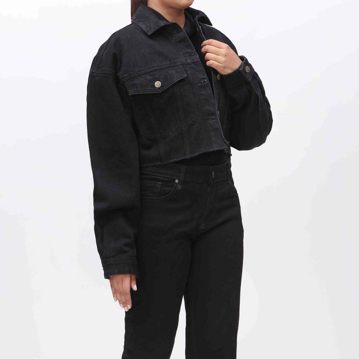 Black Denim Jacket PW3999