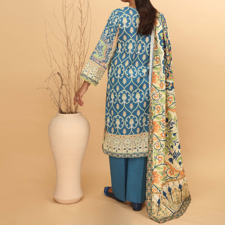 3PC- Digital printed Khaddar Suit PW4017