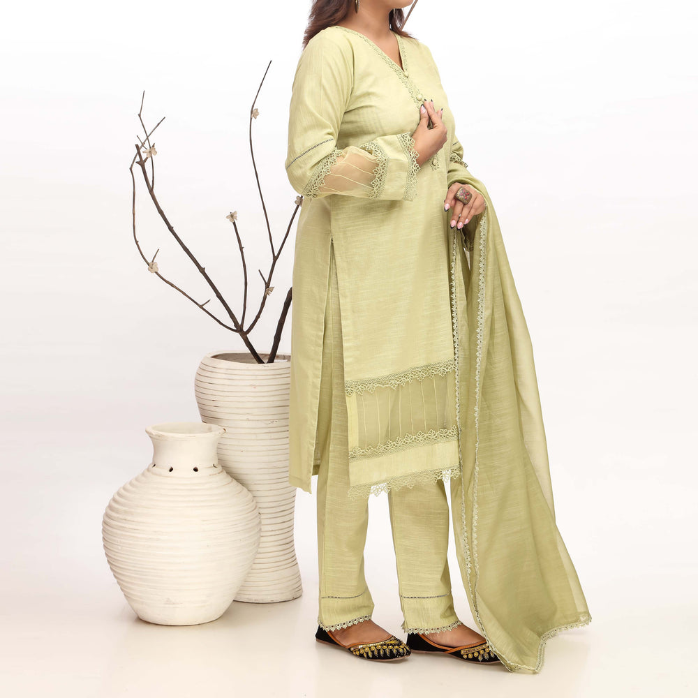 3PC- Khaddar Embellished Suit PW4041