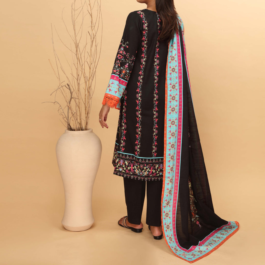 3PC- Digital printed Khaddar Suit PW4123