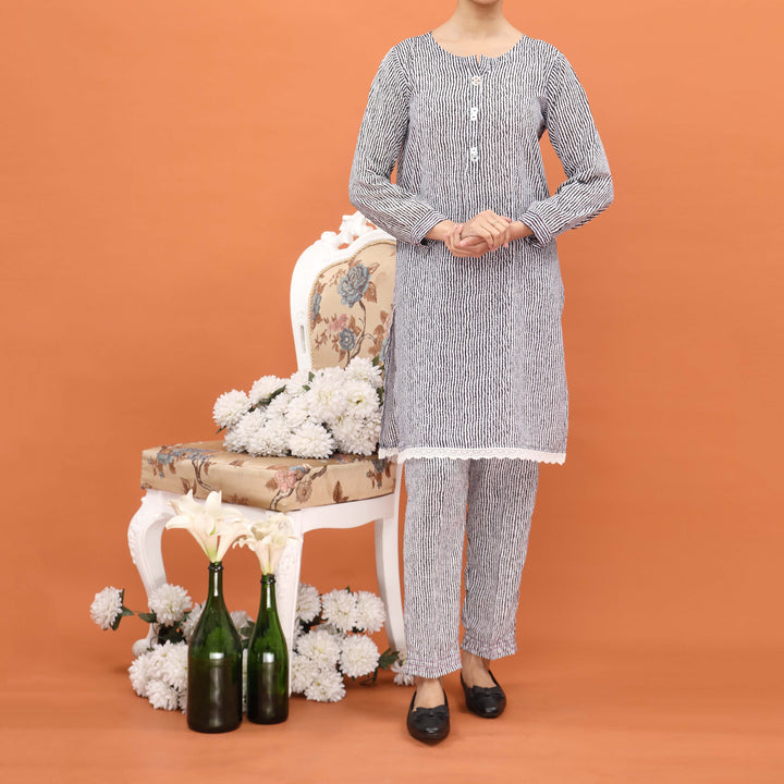 2PC- Printed Grip Silk Co-ord Set PW4133