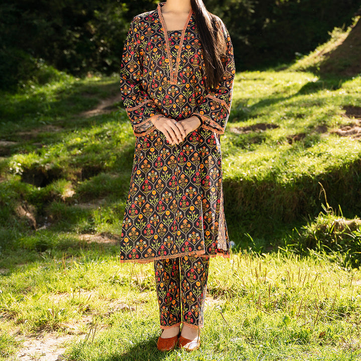 2PC- Digital Printed Khaddar Suit PW4142