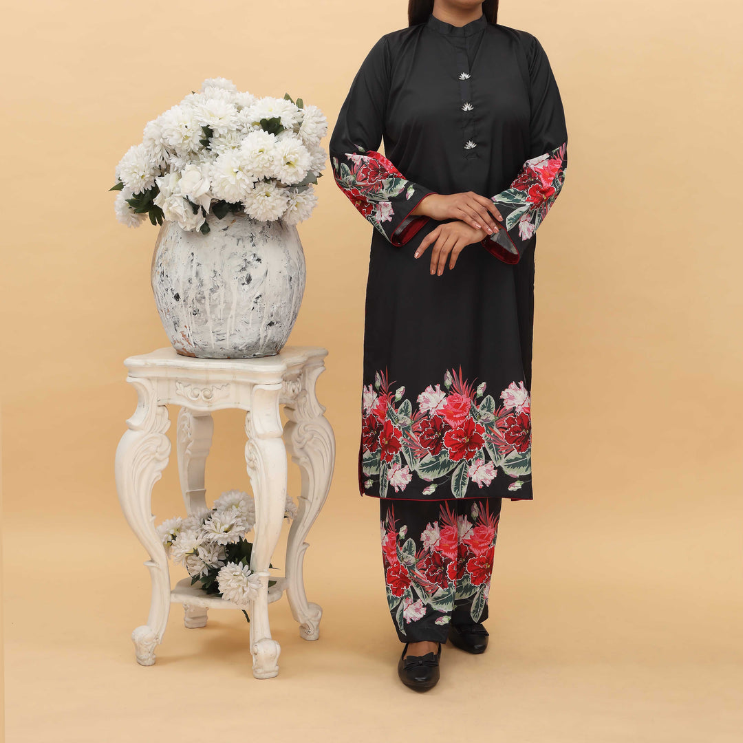 2PC-  Printed Khaddar Cord Set PW4170