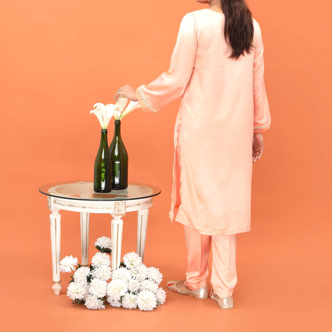 2PC- Embellished Acrylic Co-ord Set PW4184