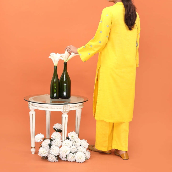 2PC- Embellished Khaddar Co-ord Set PW4190