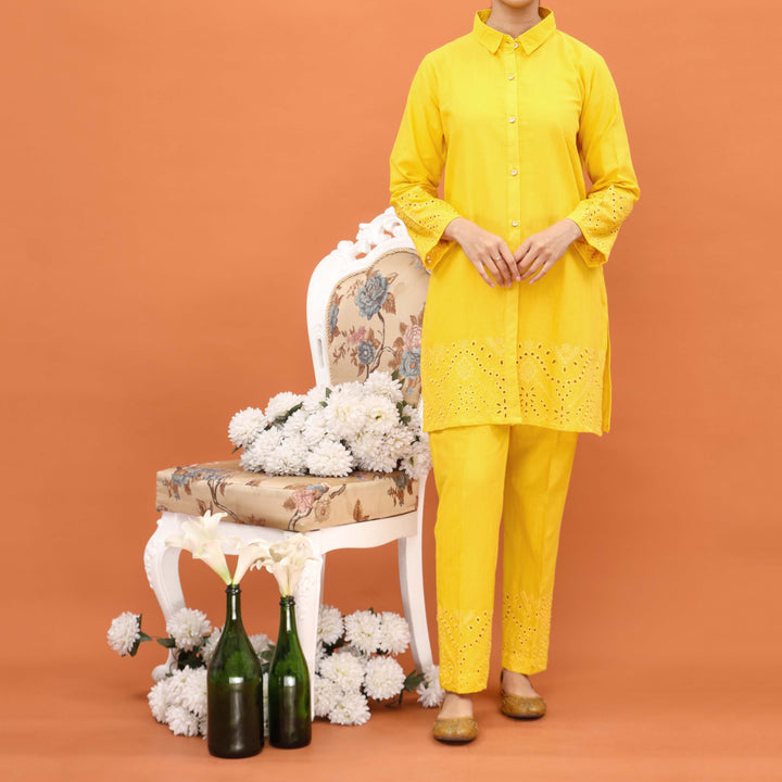 2PC- Embriodered Khaddar Suit PW4195